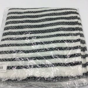 Women’s Soft Striped Knit Square Blanket Scarf
